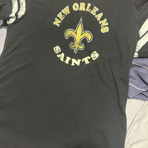 Black "New Orleans Saints" TShirt - Picture 1 of 2